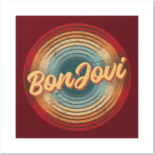 Bon Jovi Vintage Circle Posters and Art